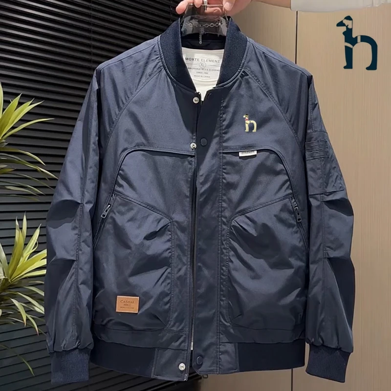 哈吉斯潮牌HGXXYS美式飞行夹克男士春秋季新款运动休闲立领外套