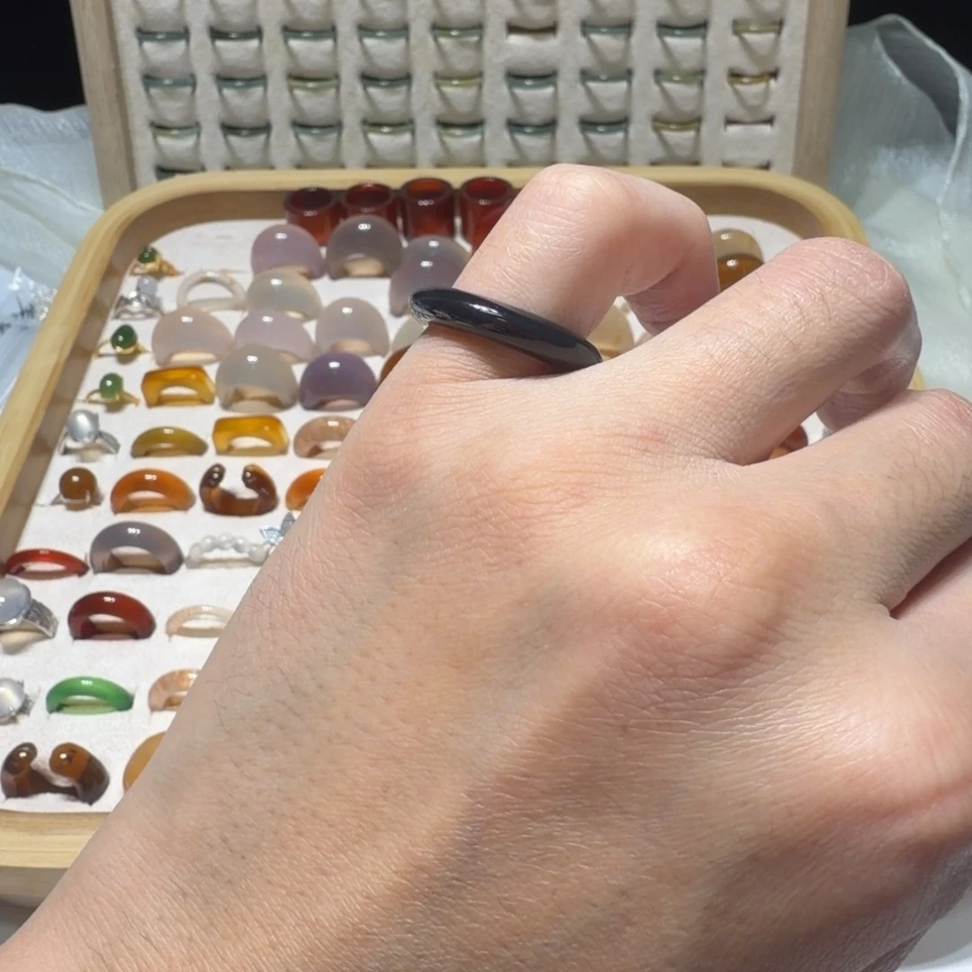 搜***西玛瑙/玉髓未镶嵌戒指