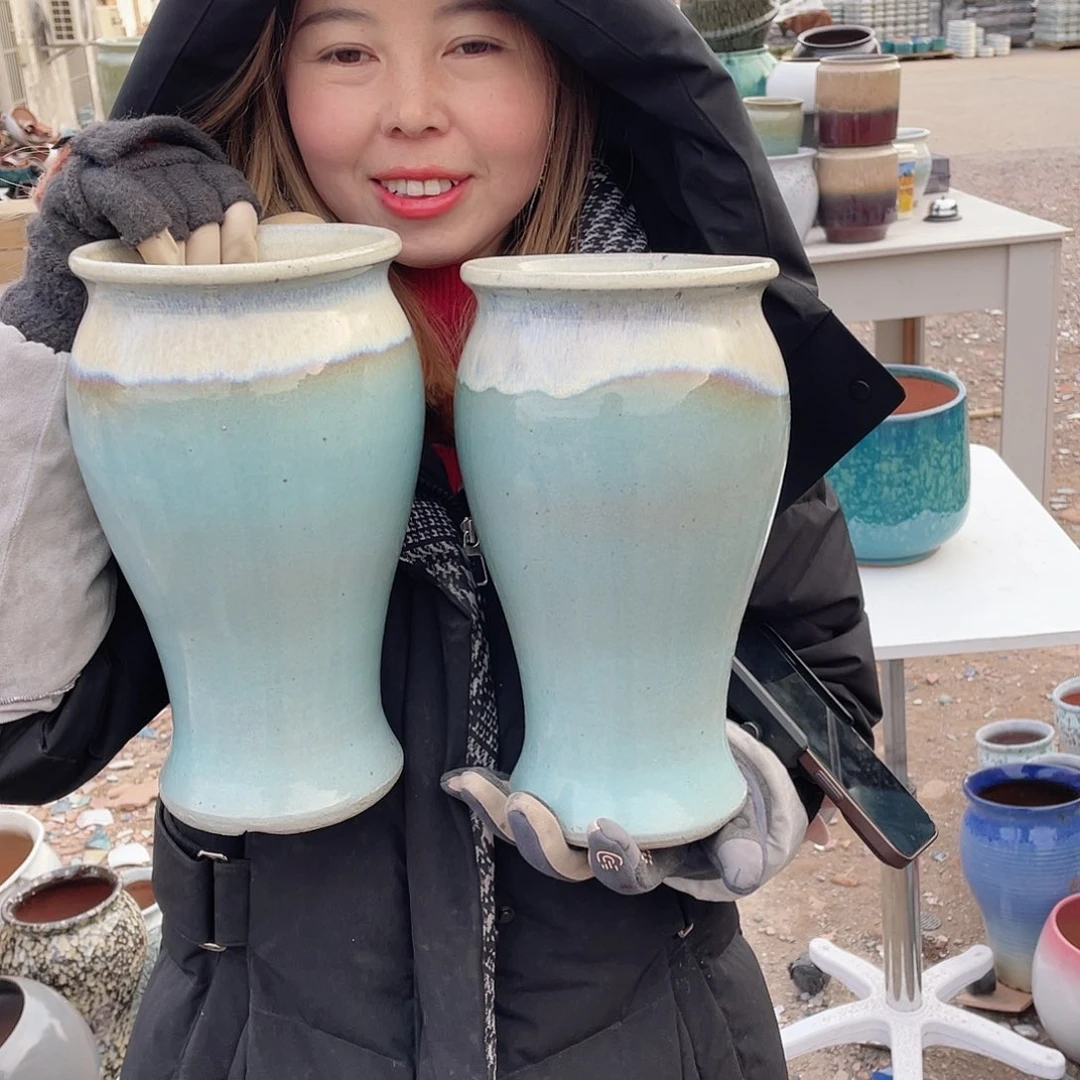 红陶王嫂花盆0207-666