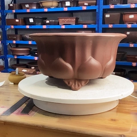 斌***紫砂花盆宜兴紫砂工艺品