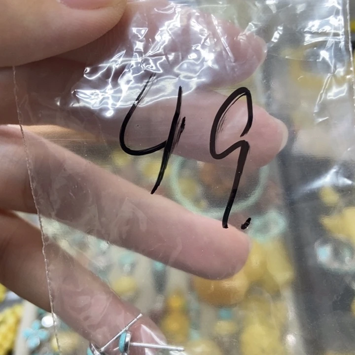 银S925镶嵌蜜蜡裸石耳钉