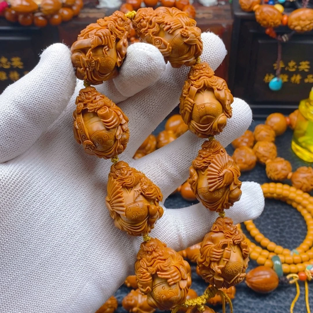 橄榄核手串/手链许忠英2.5八宝纳福钟馗