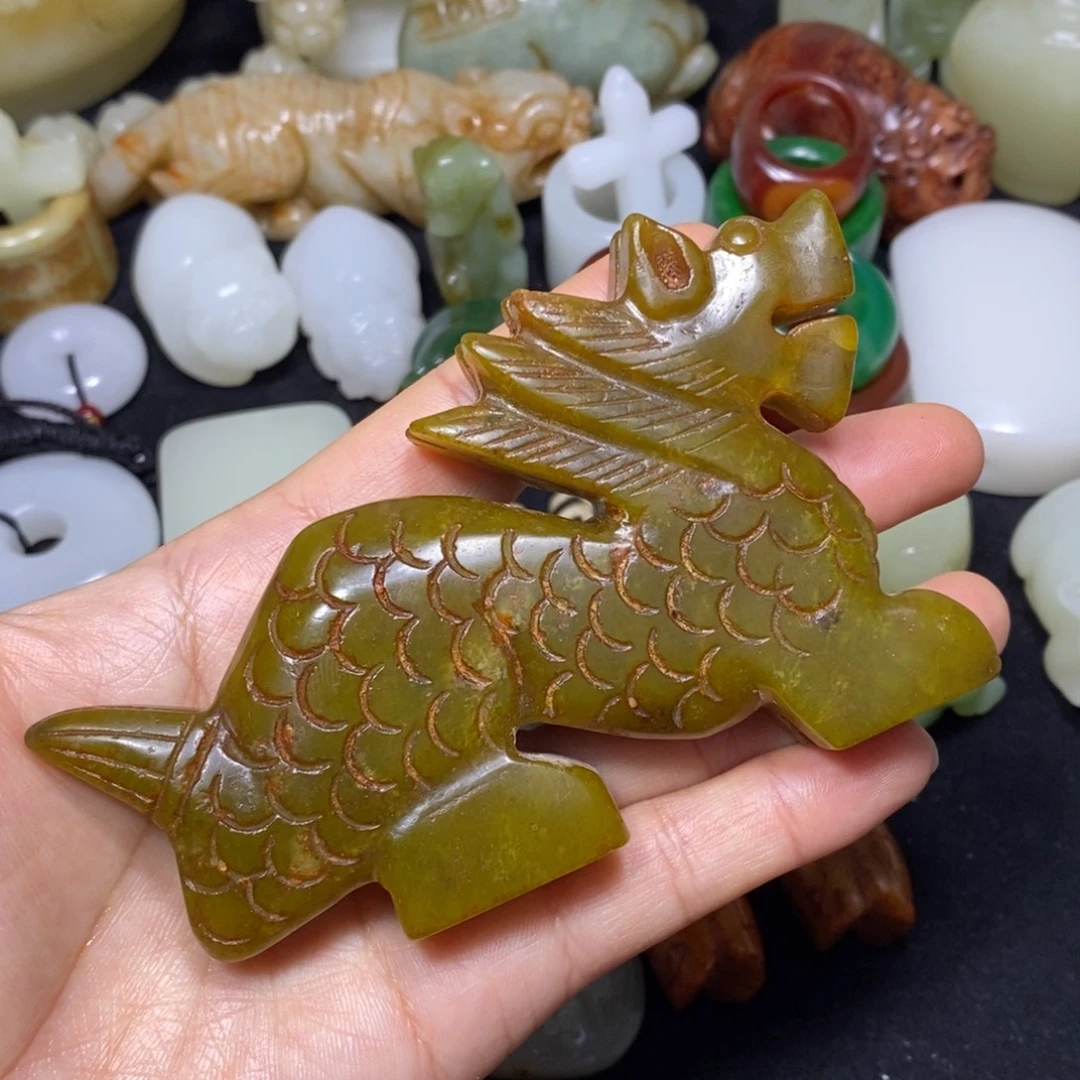 和田玉未镶嵌挂件