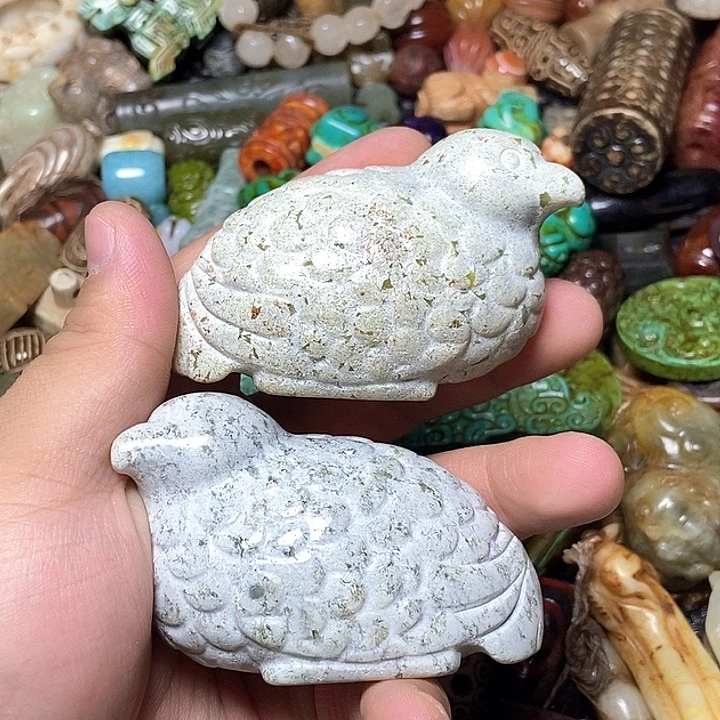 和田玉未镶嵌颈饰333