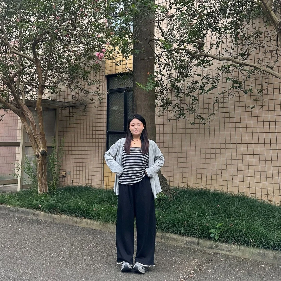 JINGJING【云朵空气裤】大码秋季新款空气棉蕾丝拼接松紧腰阔腿裤