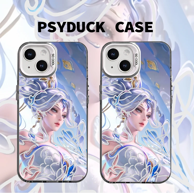 适用苹果华为一加iQOO小米动漫蛇年透明白底创意防摔手机壳