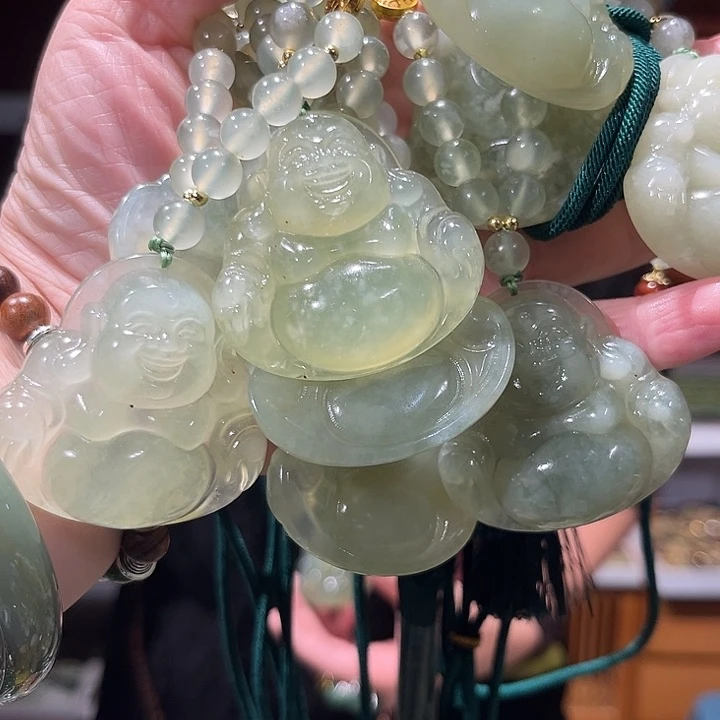 未镶嵌岫玉毛衣链