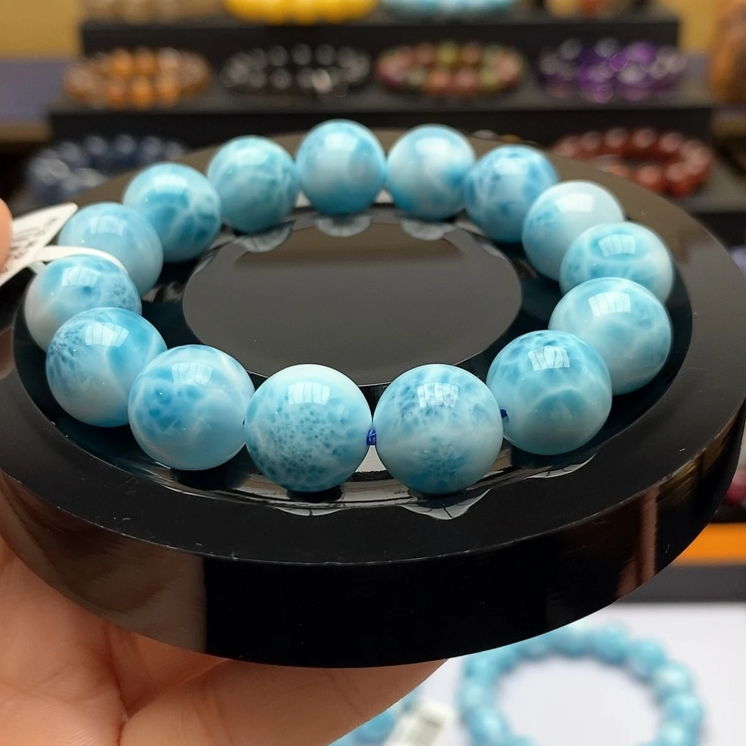 未镶嵌针钠钙石（海纹石）手链