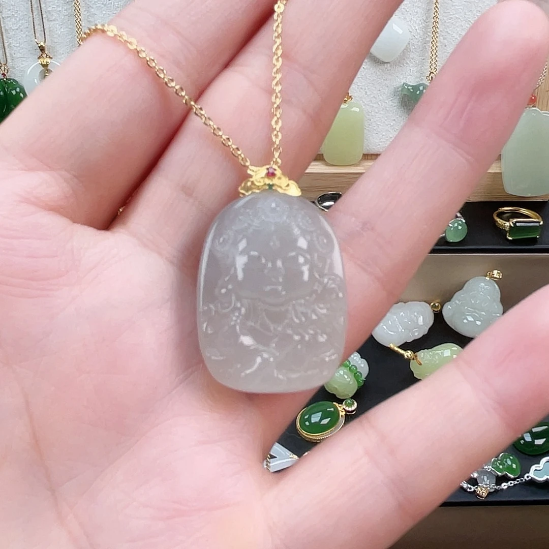 颈饰未镶嵌和田玉