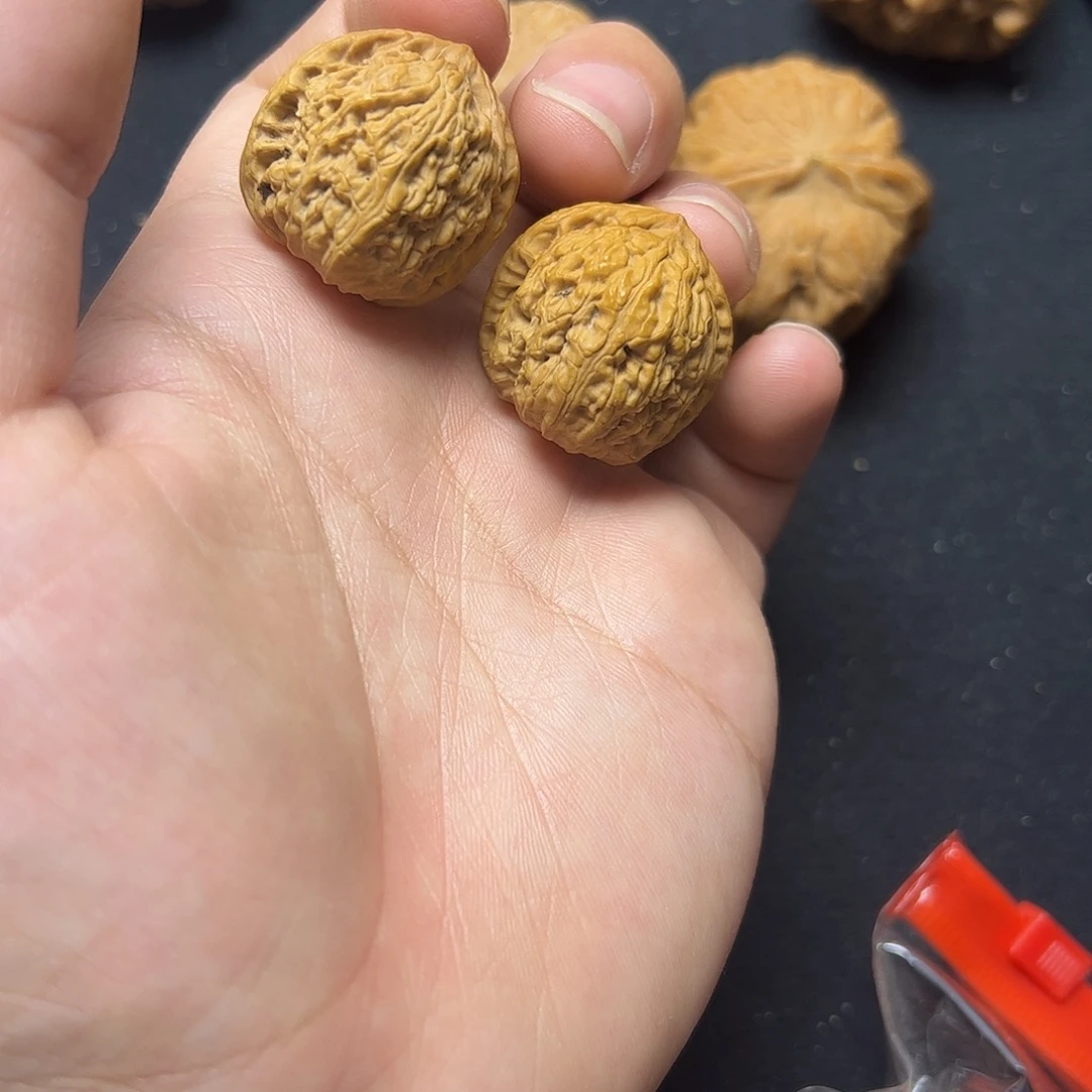 把件文玩核桃白狮子