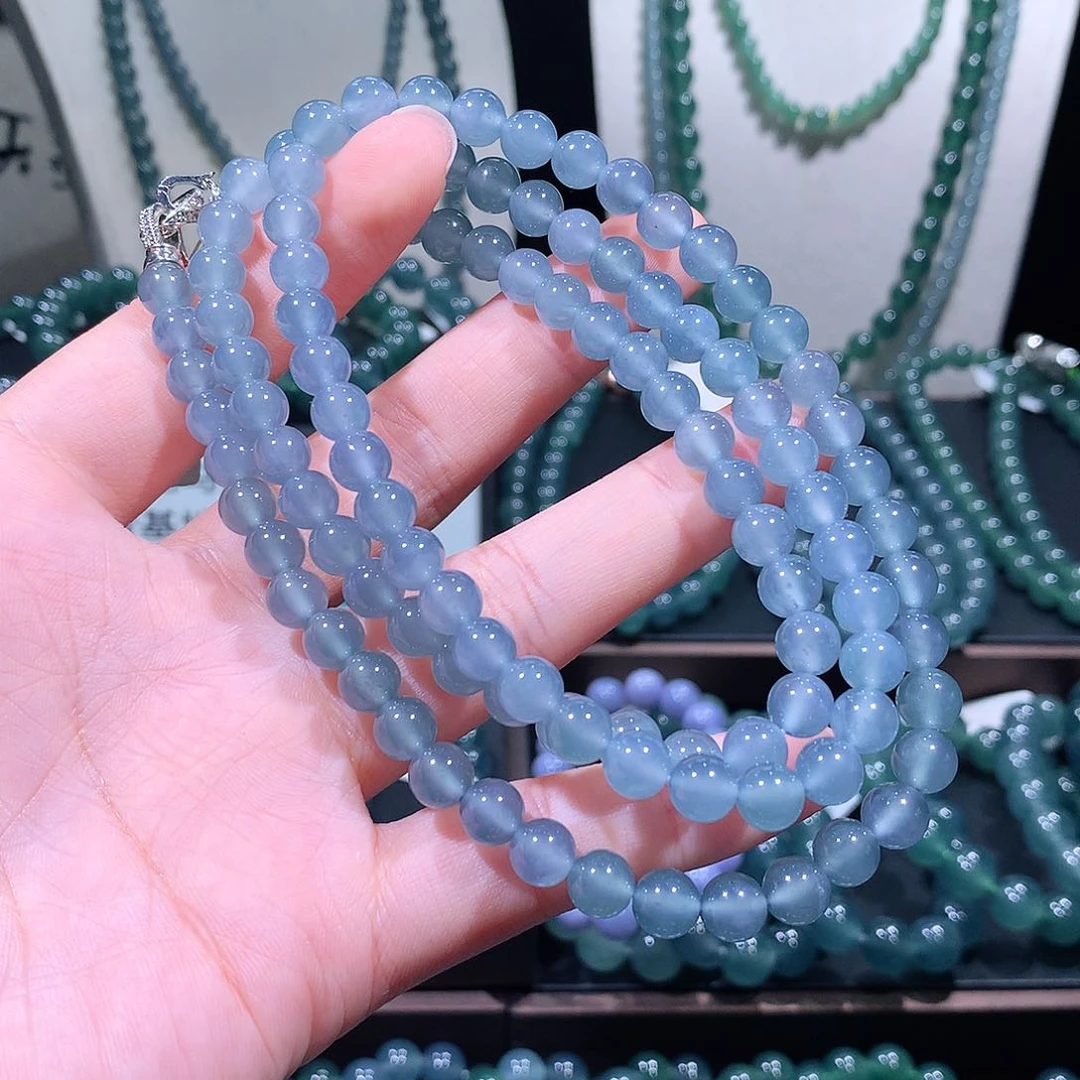 未镶嵌手链翡翠天然a货翡翠项链7