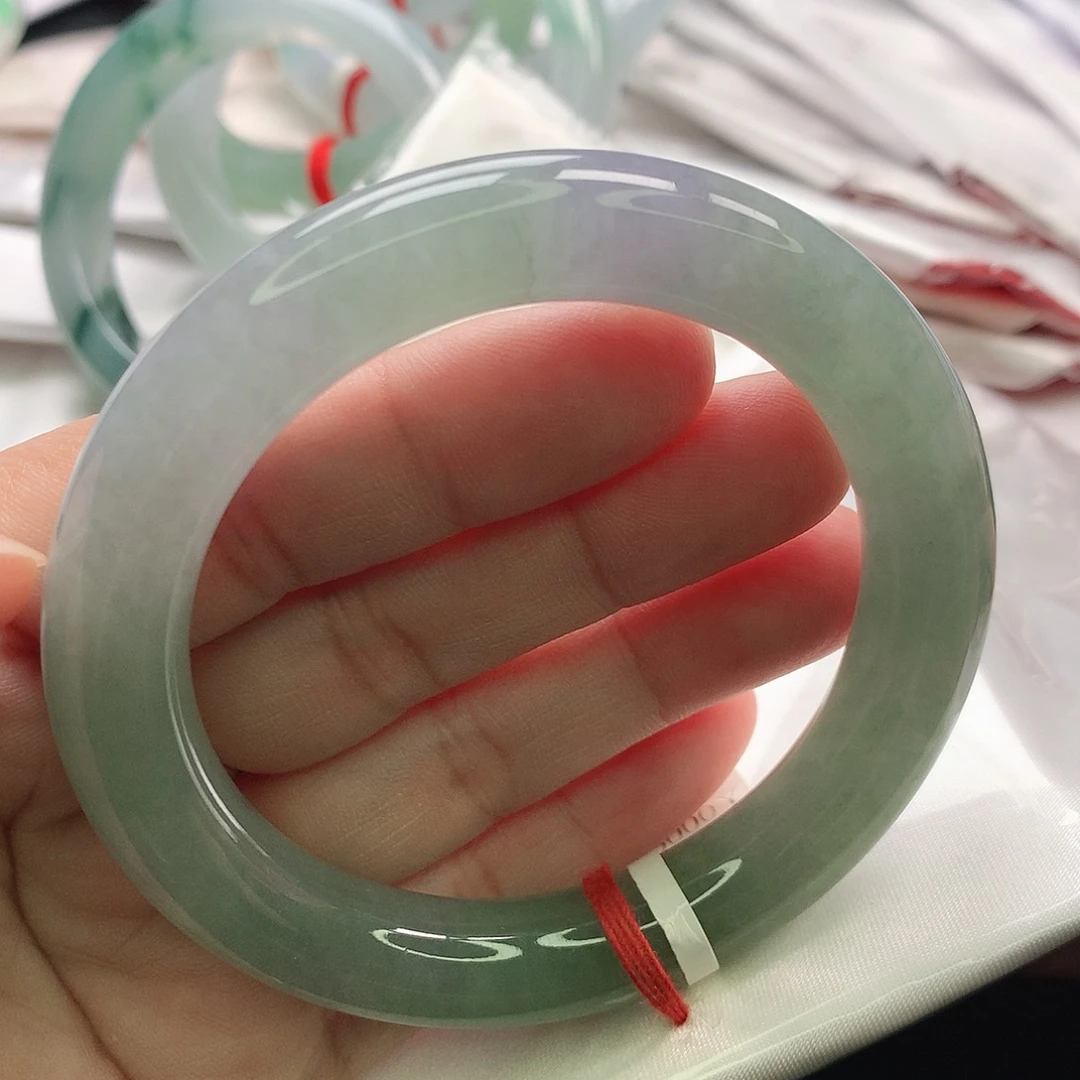 翡翠未镶嵌手镯缅甸54.55