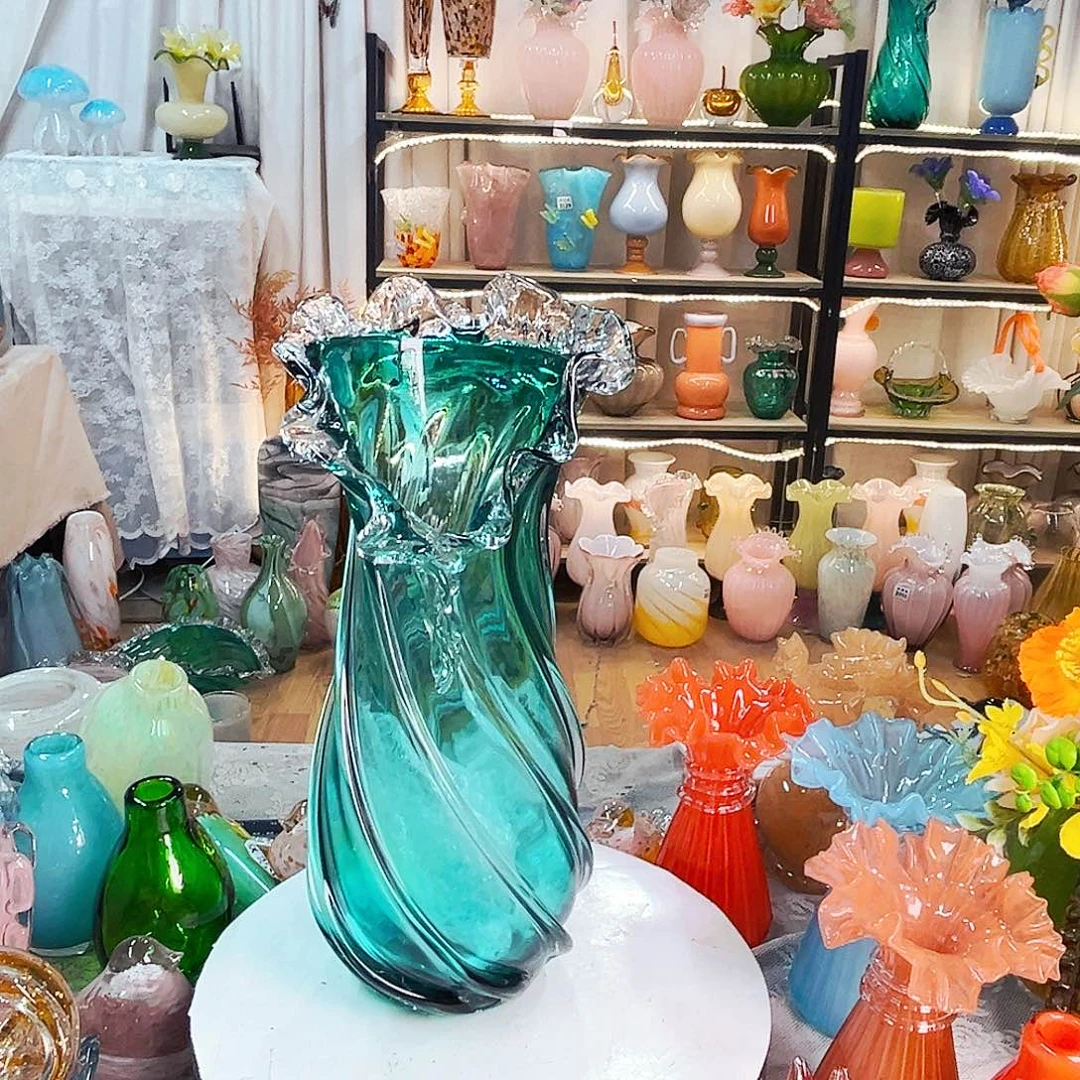 琉璃大号花瓶家悦花器摆件