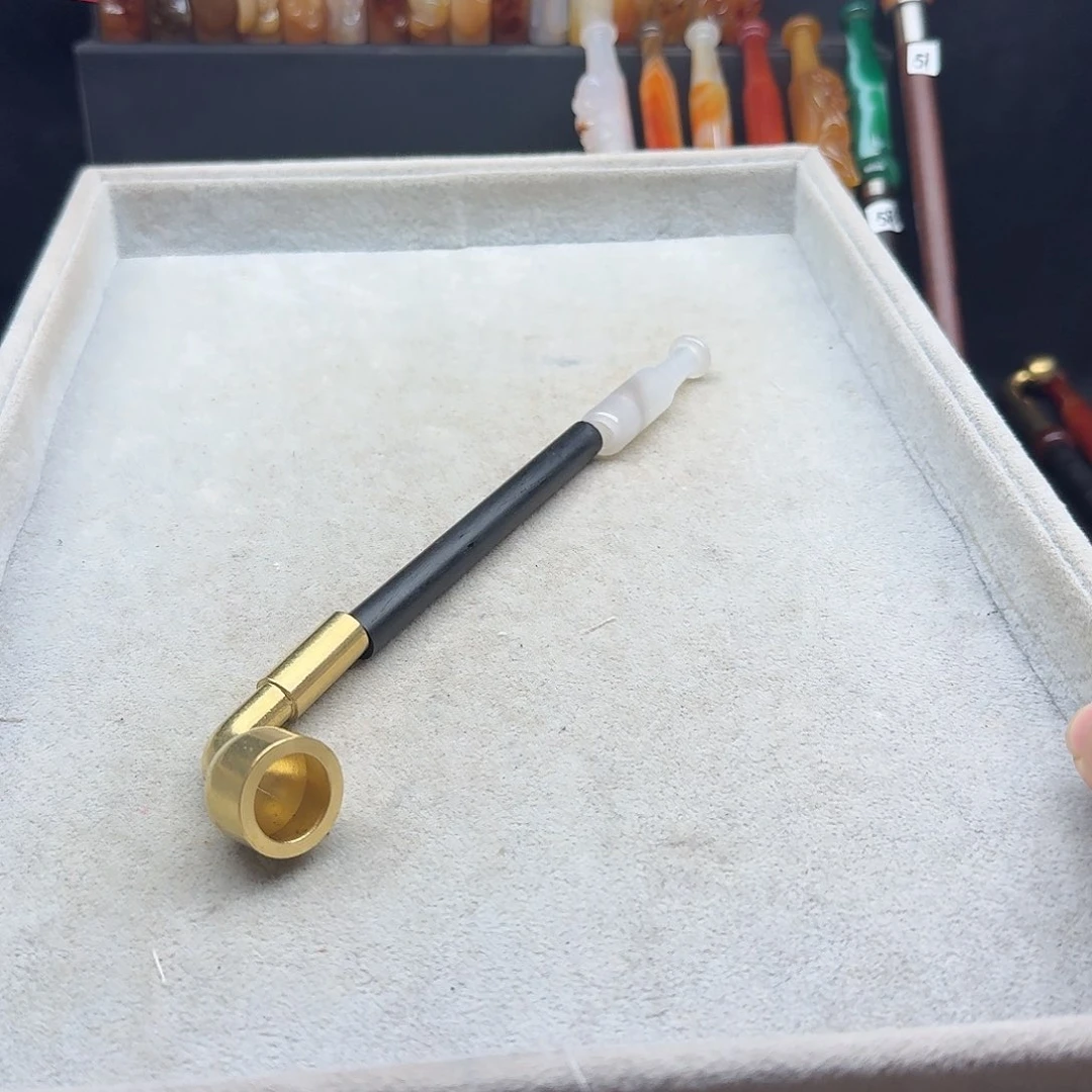 ༺***༻旱烟袋18厘米玛瑙嘴