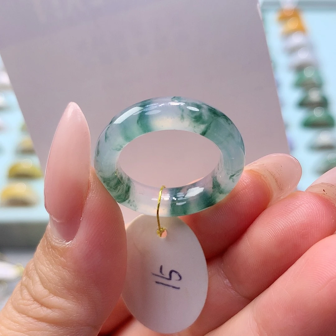 未镶嵌戒指翡翠15圈