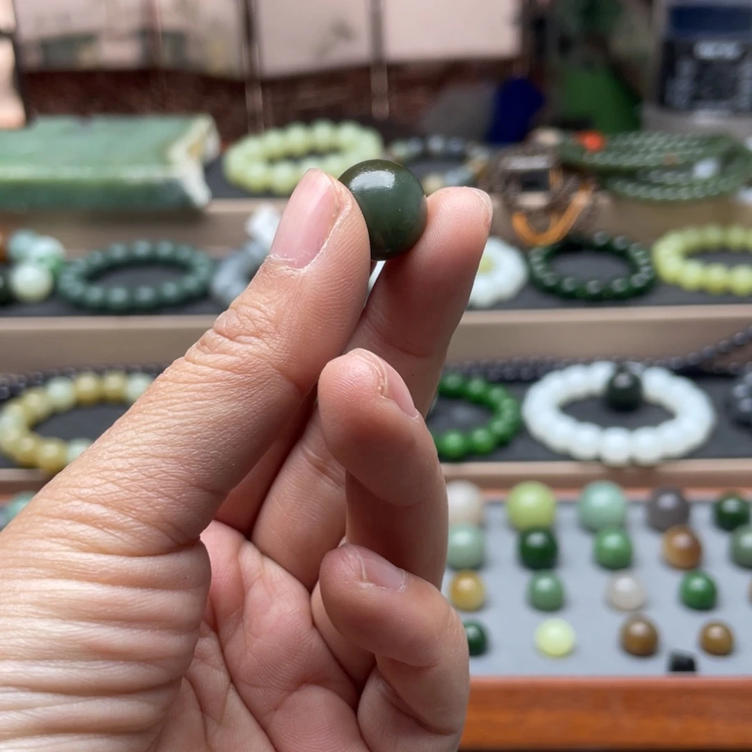 和田玉单珠14未镶嵌突***了