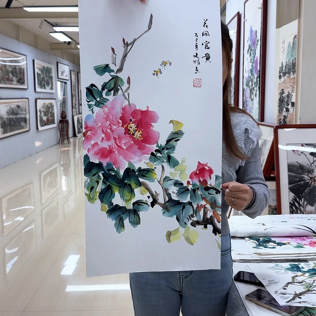 国画国画作品多次