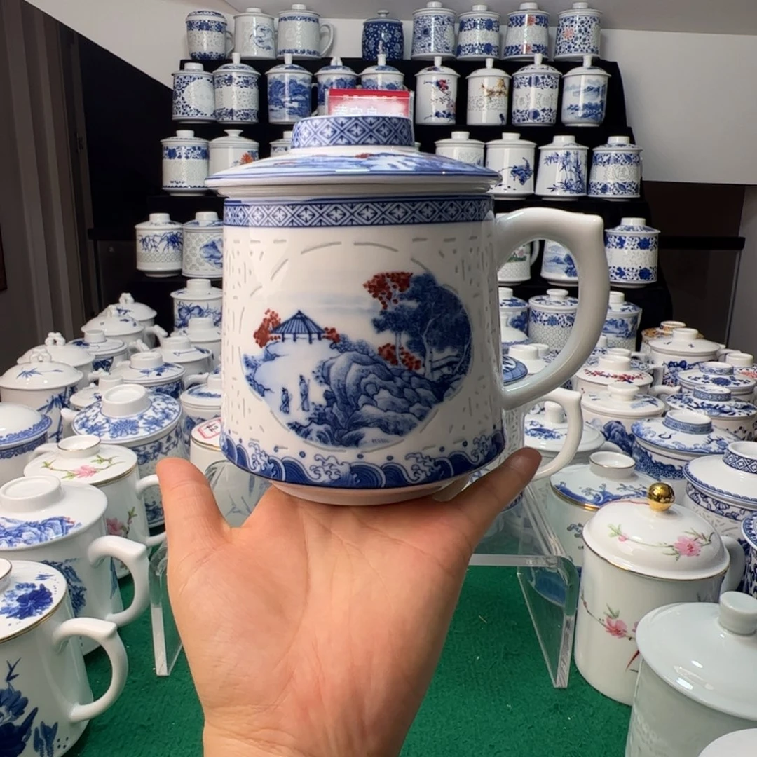 摆件景德镇高温办公杯