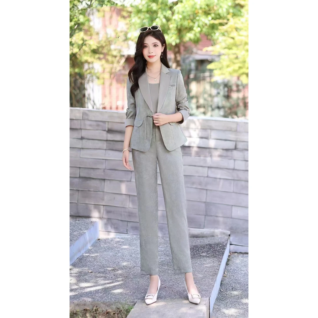 【HT665】时尚气质职业两件套裙高端秋套裙两件套秋套装