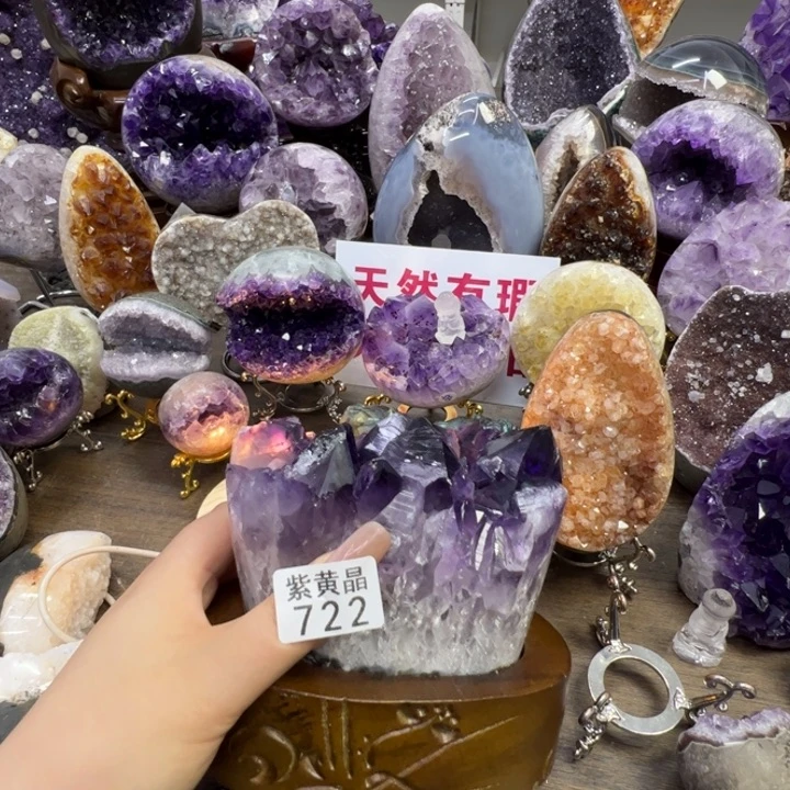 未镶嵌紫晶大型摆件（非配饰）玉**雅722