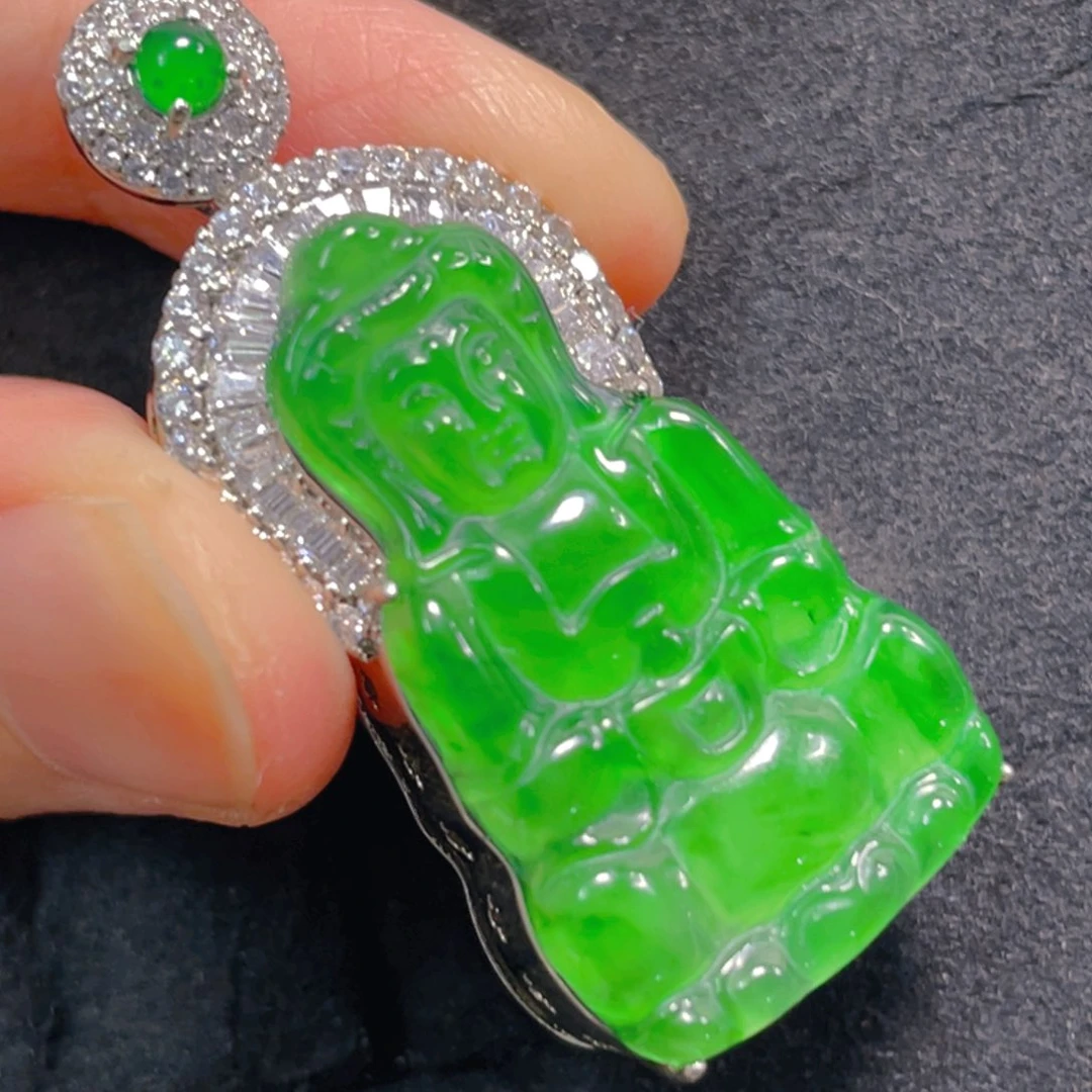 翡翠未镶嵌吊坠(不含链)