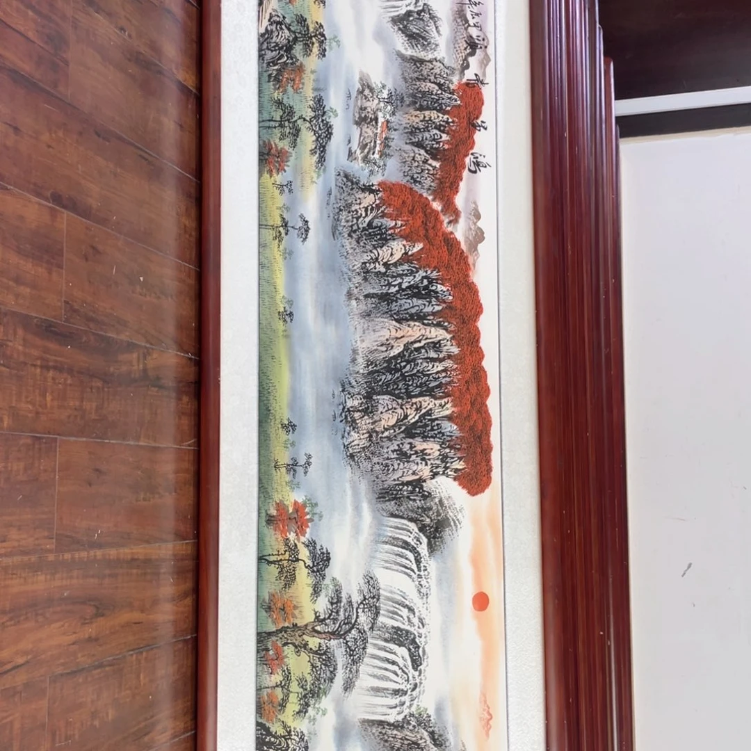 国画带框尺寸48*163厘米