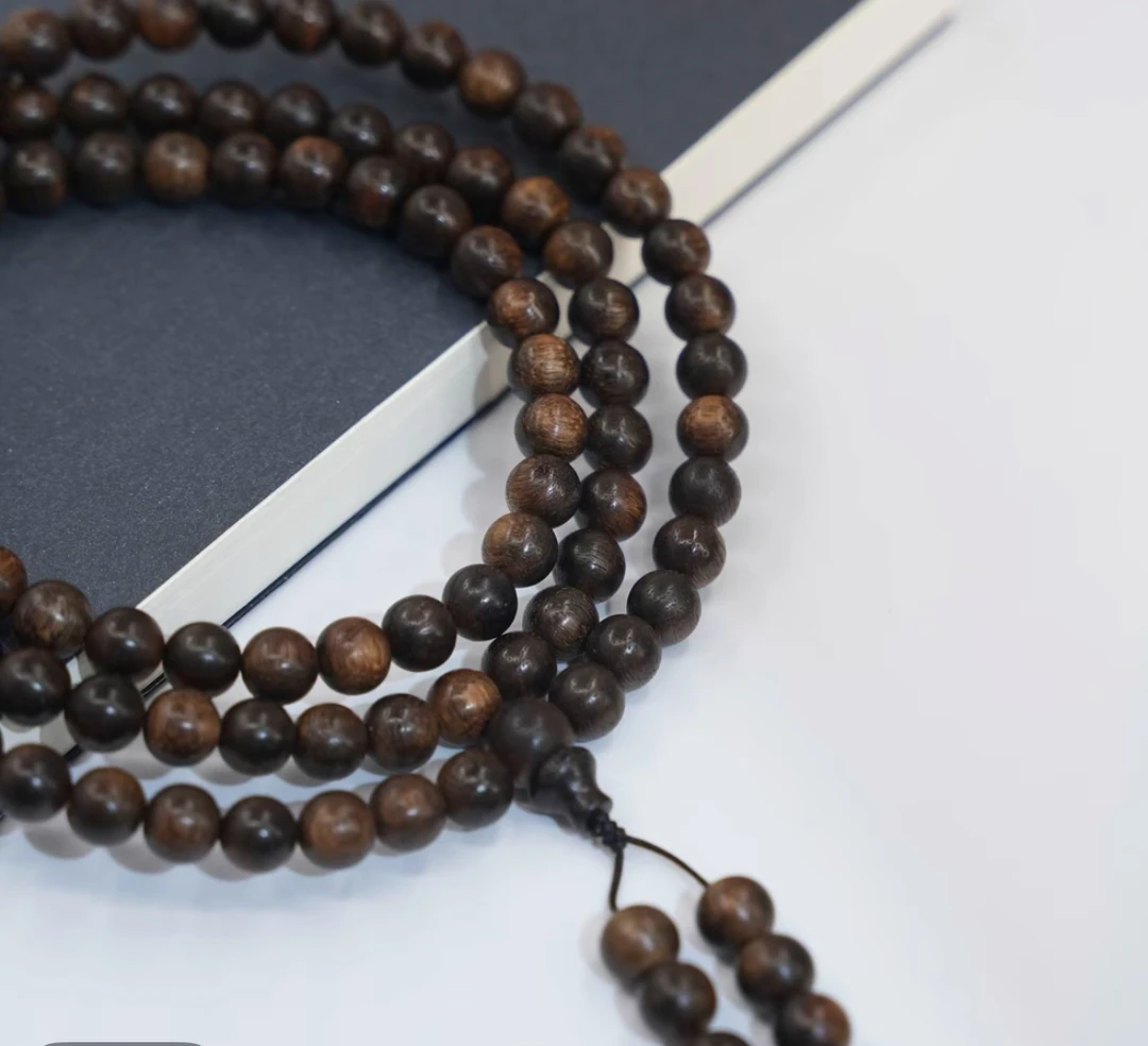 沉香越南芽庄白棋楠8mm*108颗QL988