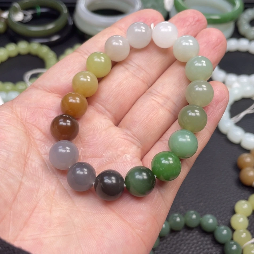 和田玉未镶嵌手链