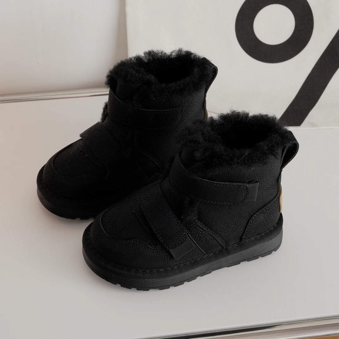 【WorkStyle】儿童雪地靴239155冬加厚保暖男女童高帮裘皮重工