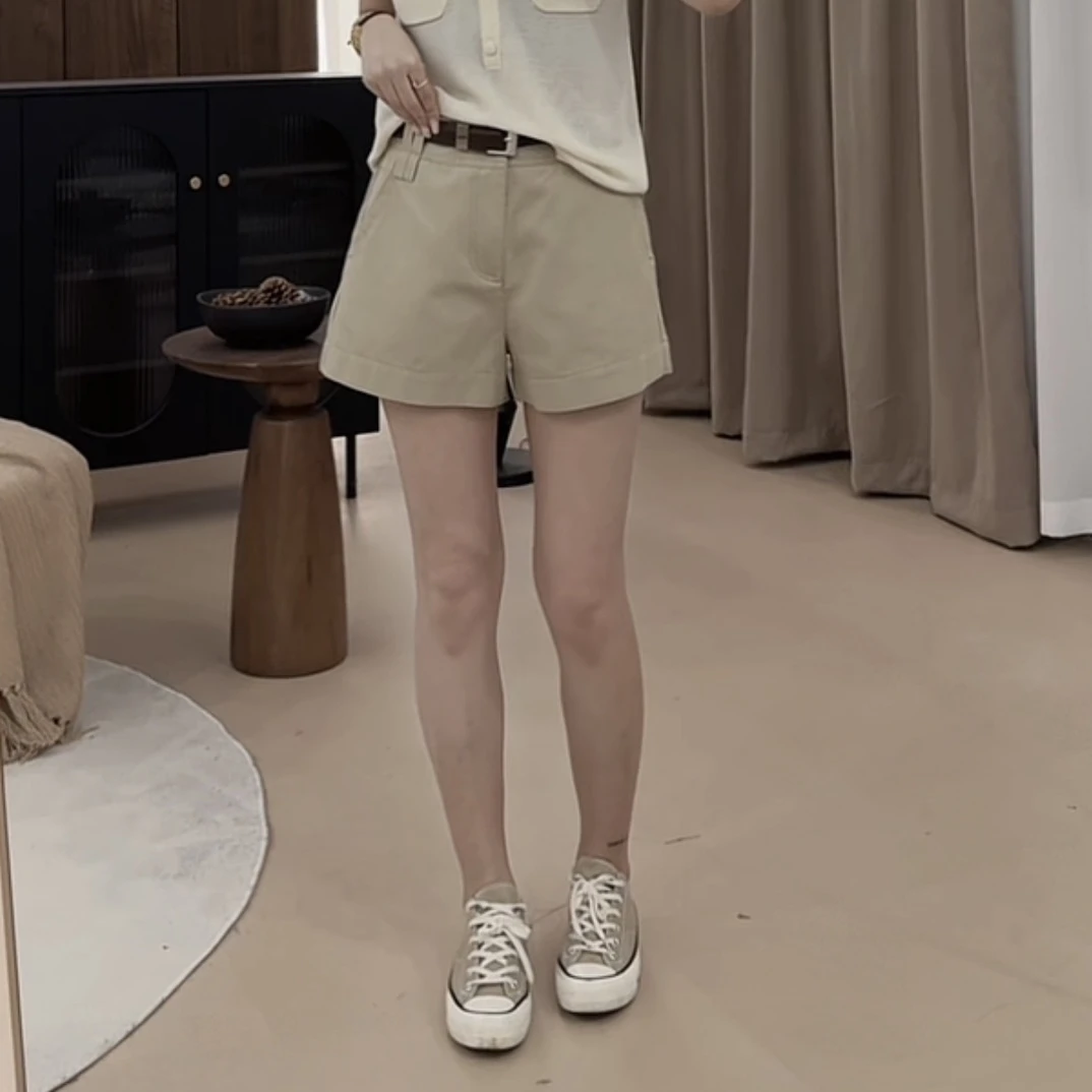 伟丽店4051款【水洗牛仔辣妹短裤 】新款时尚百搭显瘦休闲牛仔短裤