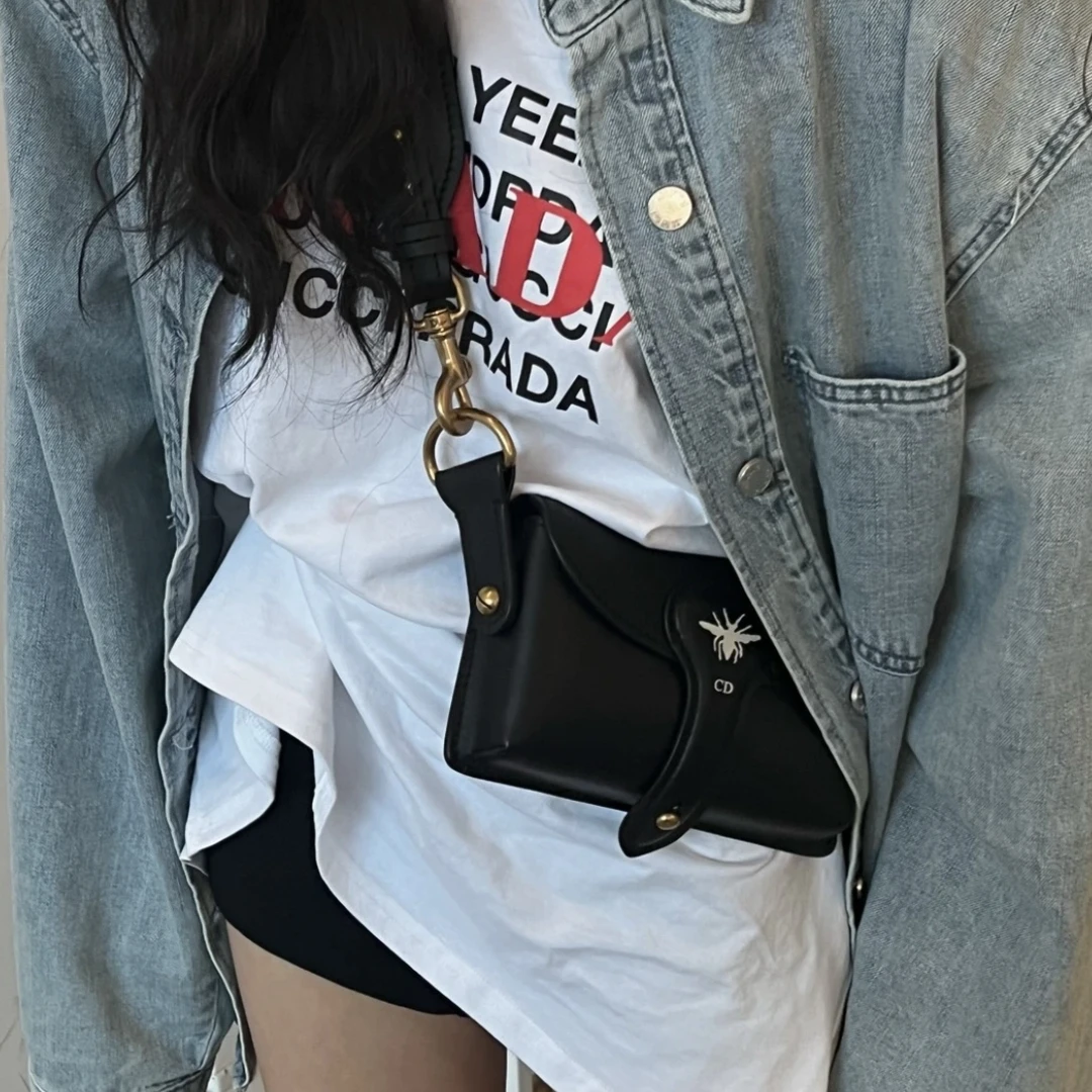 95新 DIOR/迪奥 黑金homme单肩斜挎包