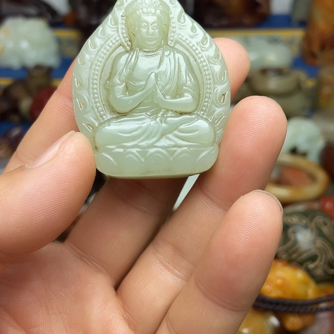 和田玉未镶嵌挂件