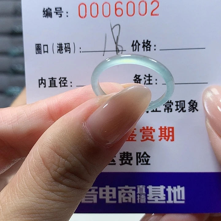 翡翠未镶嵌戒圈9002