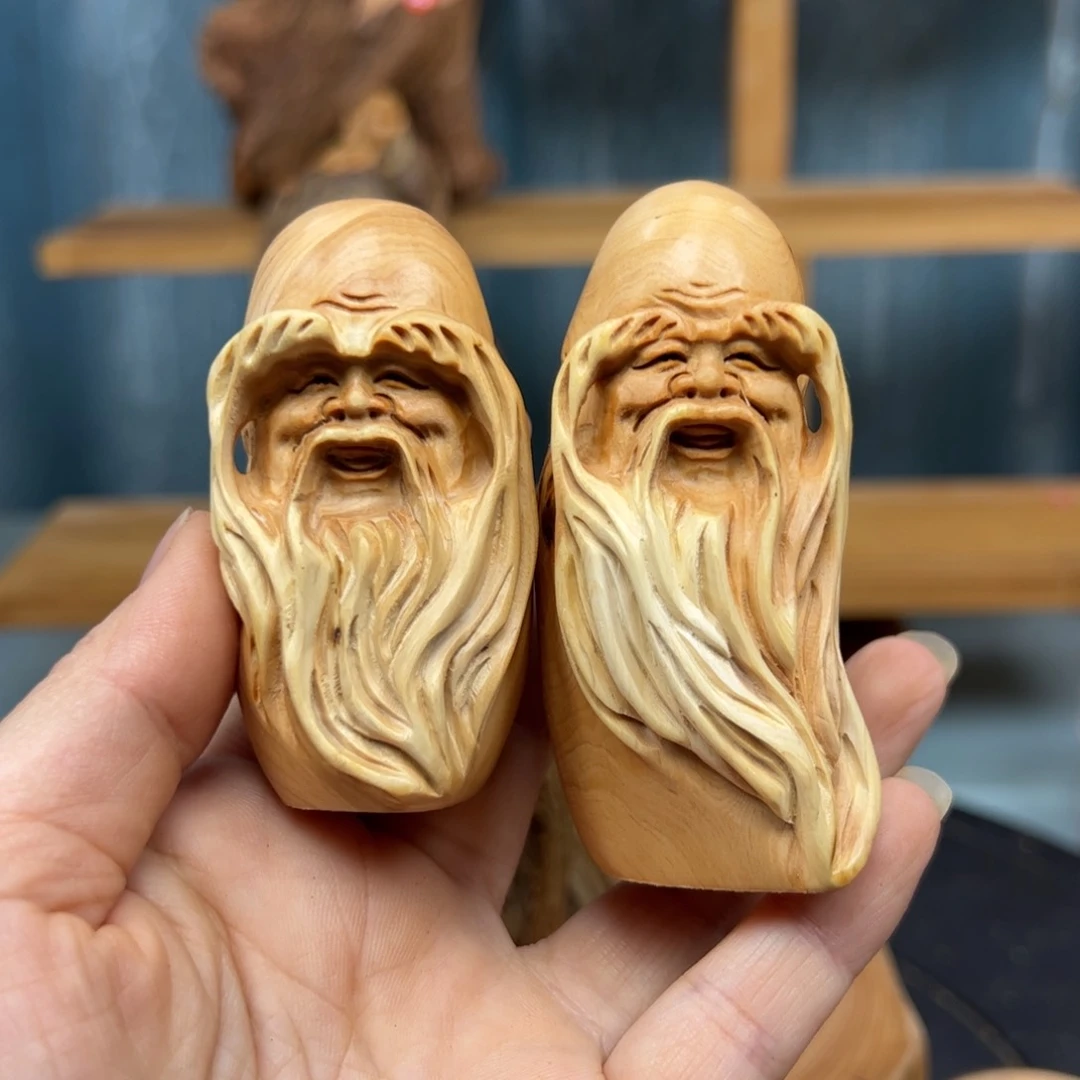 木蕾崖柏木摆件手把件