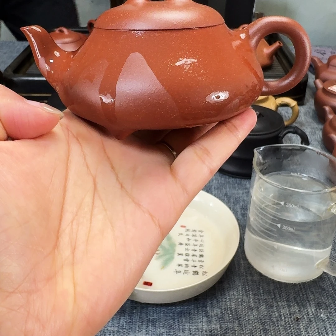 茶壶紫砂半手工紫砂壶汉棠
