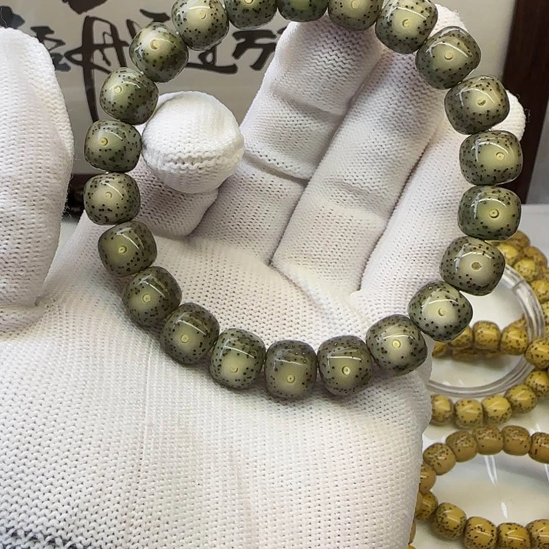 星月菩提手串卡10.5灰冰散星