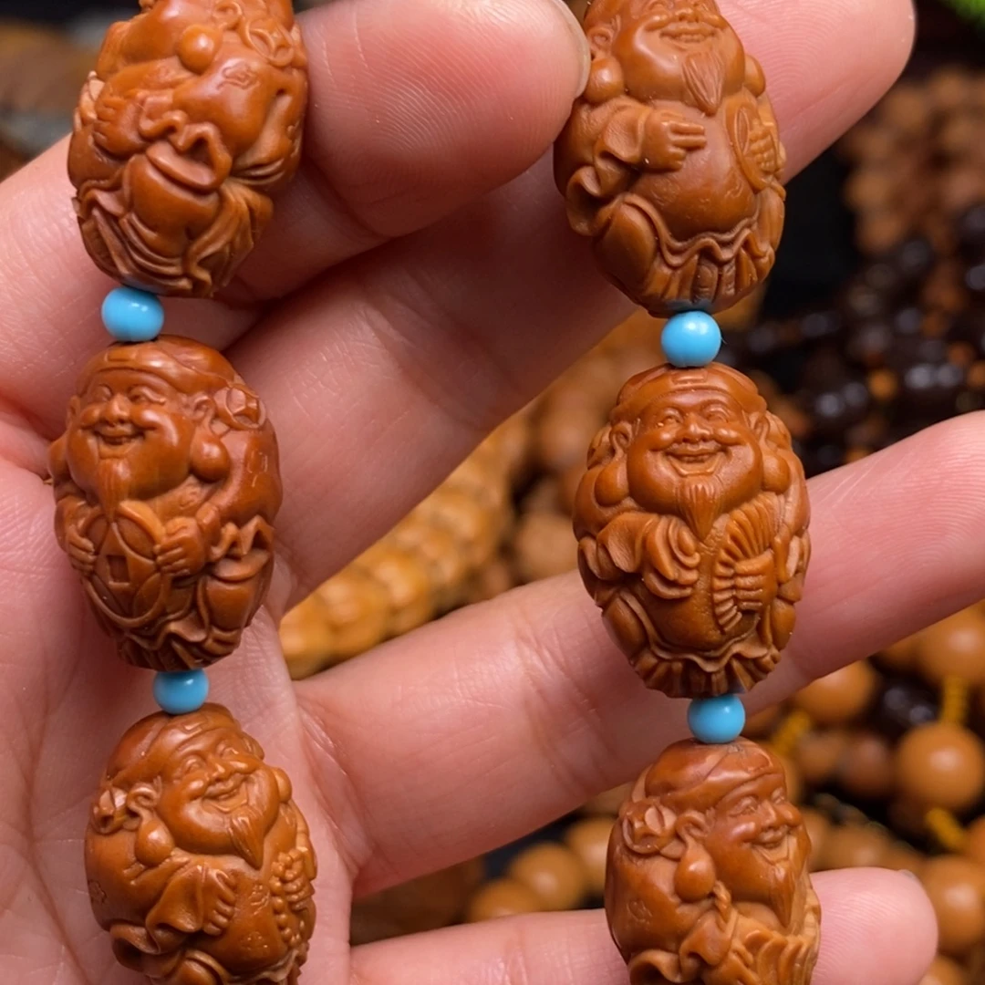 菩提籽类橄榄核雕刻手串手链项链吊坠