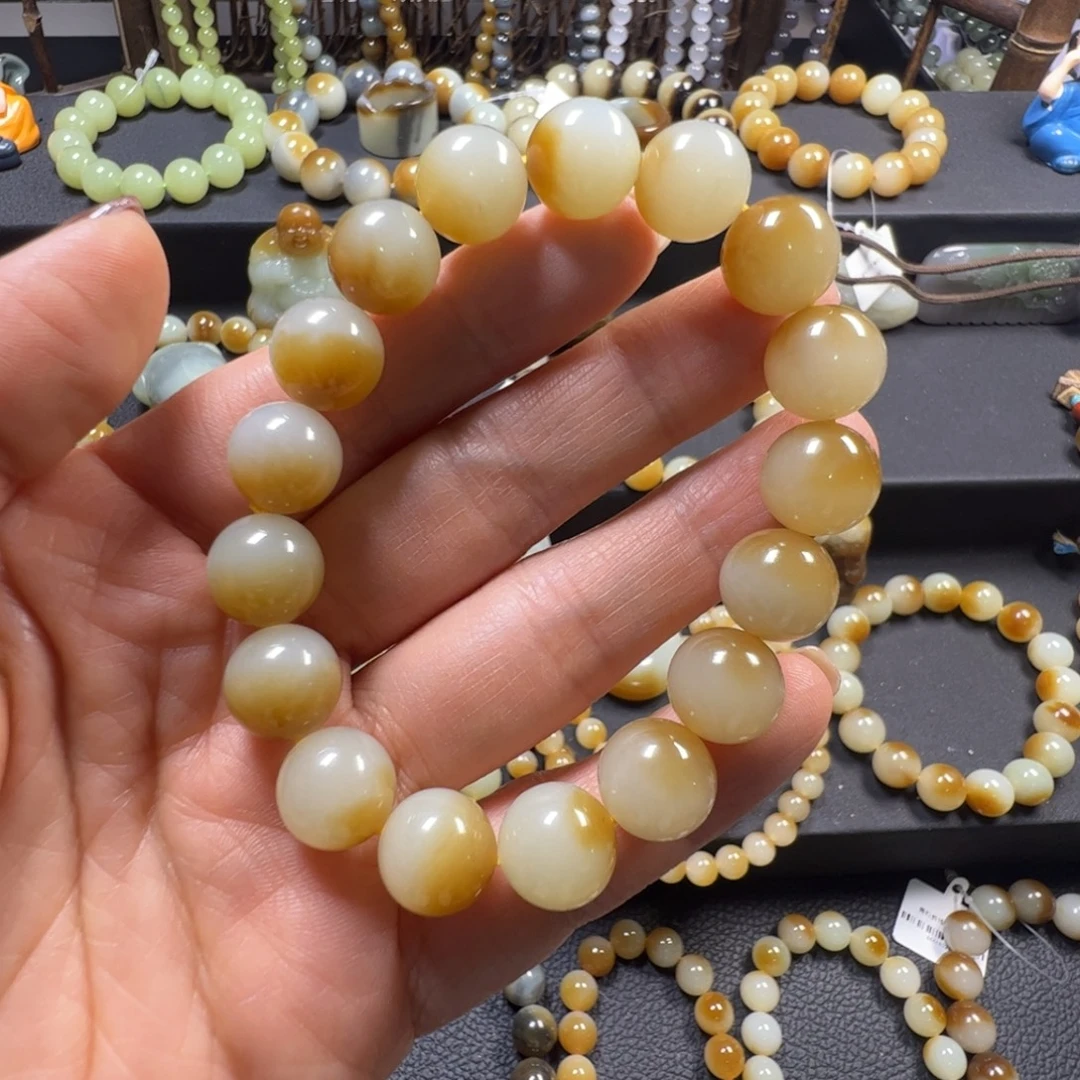 一***念和田玉未镶嵌手链卡12