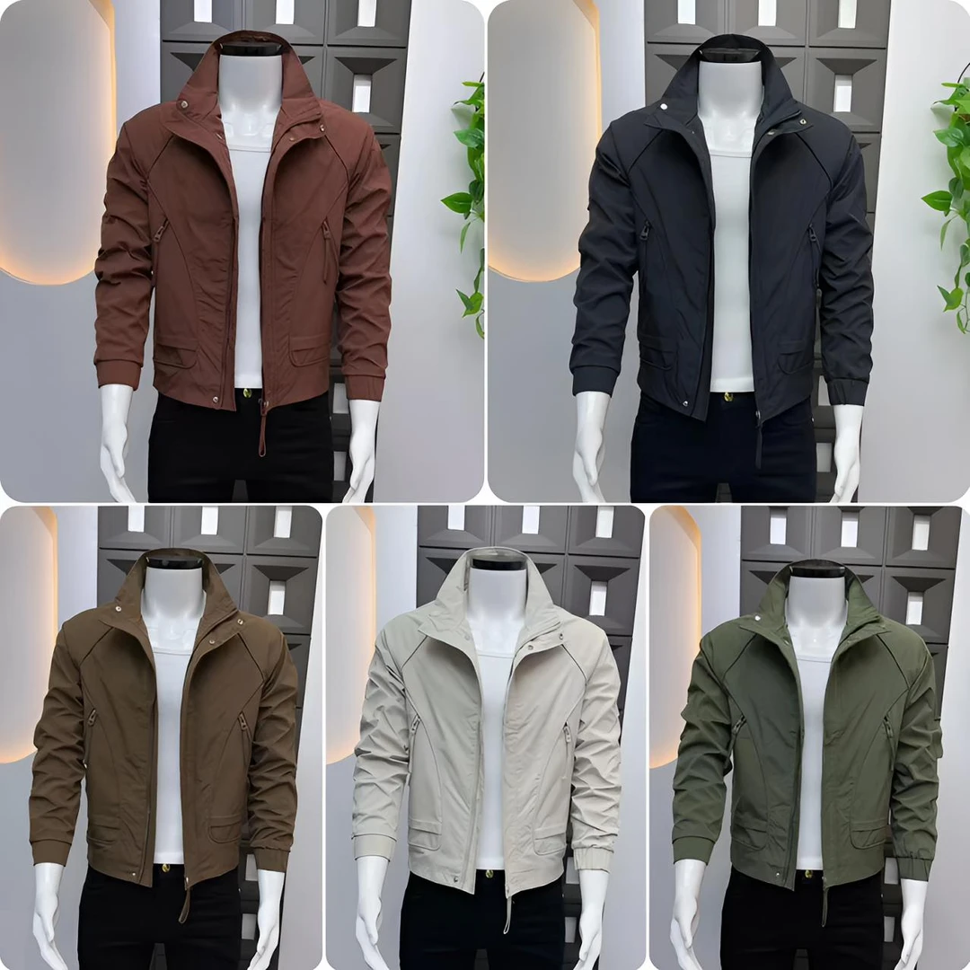 2025爆款高级感痞帅潮牌立领休闲男外套韩版修身百搭工装夹克外套