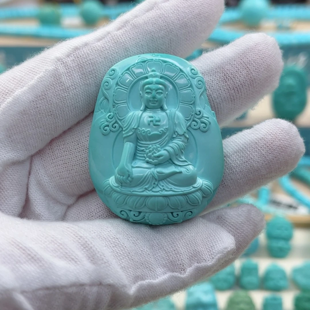 绿松石配饰未镶嵌默*