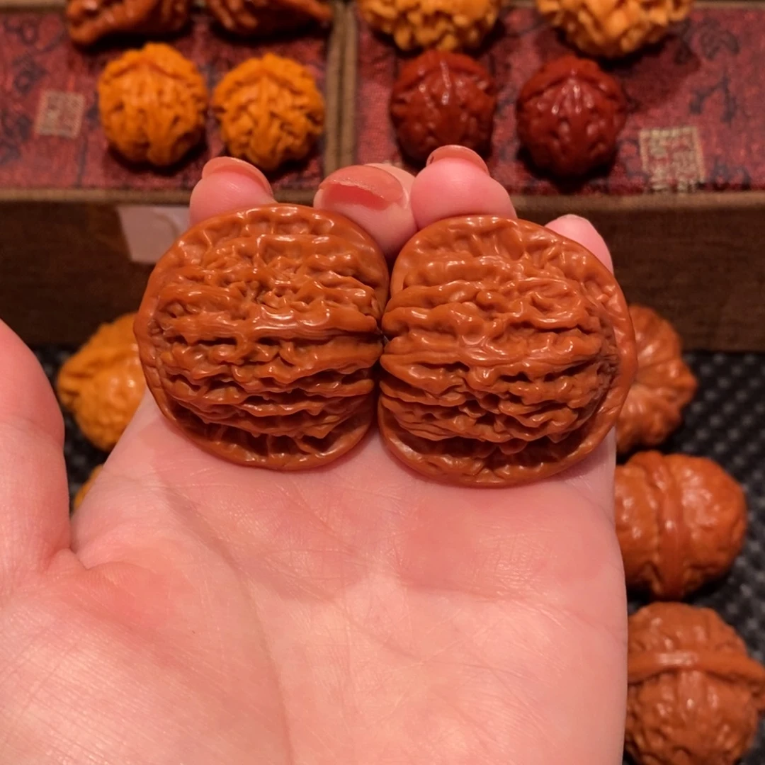 文玩核桃把件容四座楼39 精品952