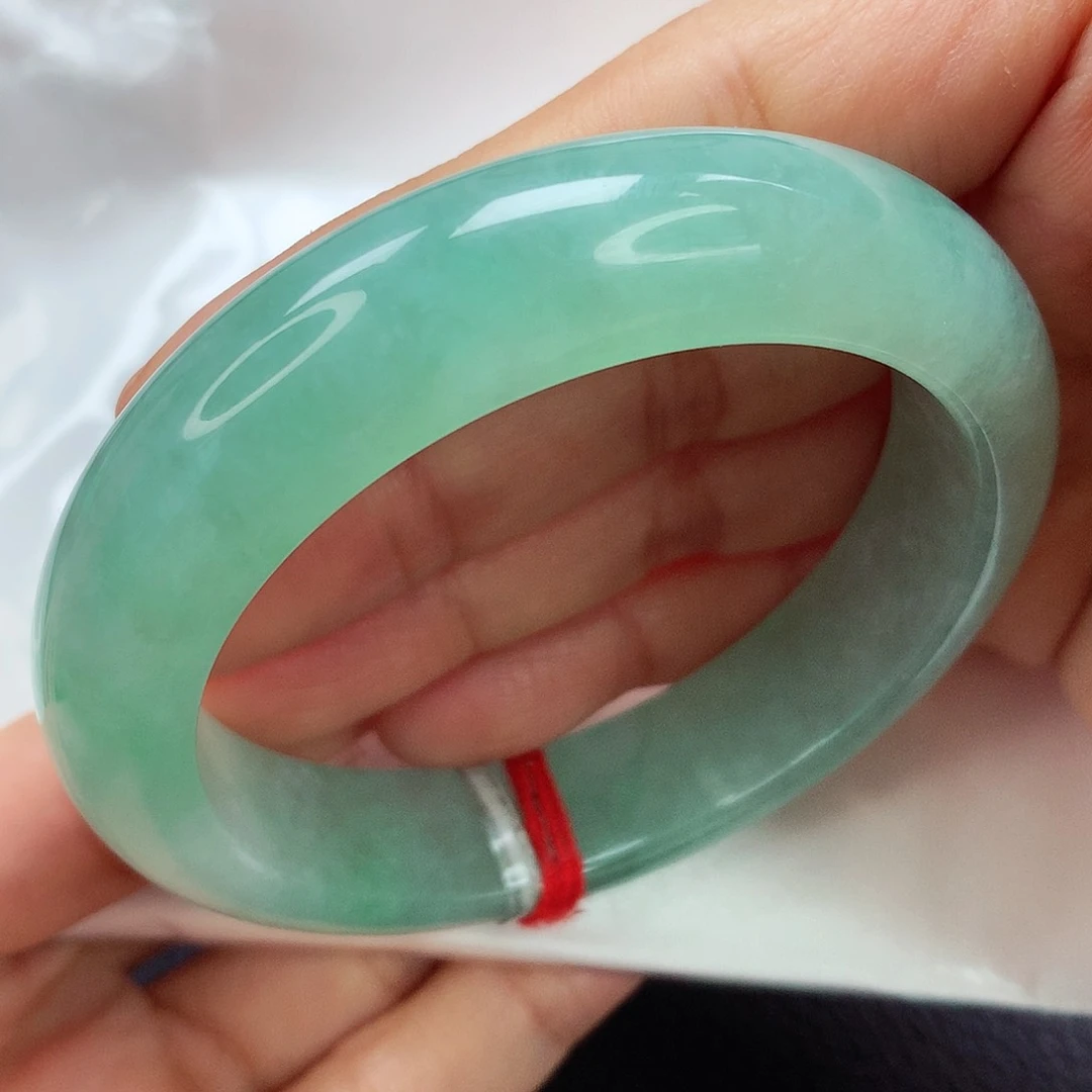 未镶嵌手镯翡翠54.6 冰绿