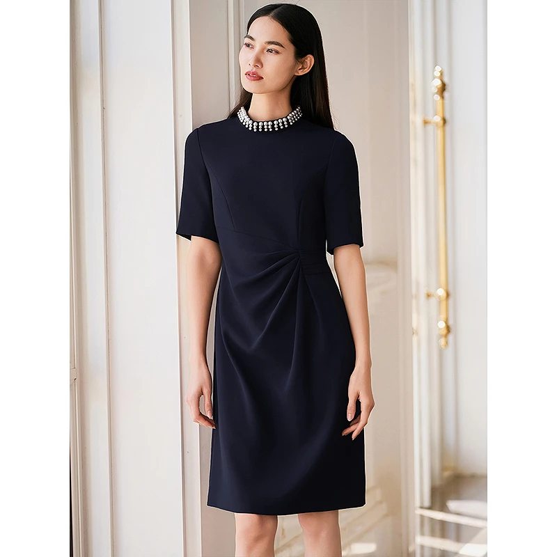 Song of Song歌中歌显瘦时尚优雅复古连衣裙5C65105320