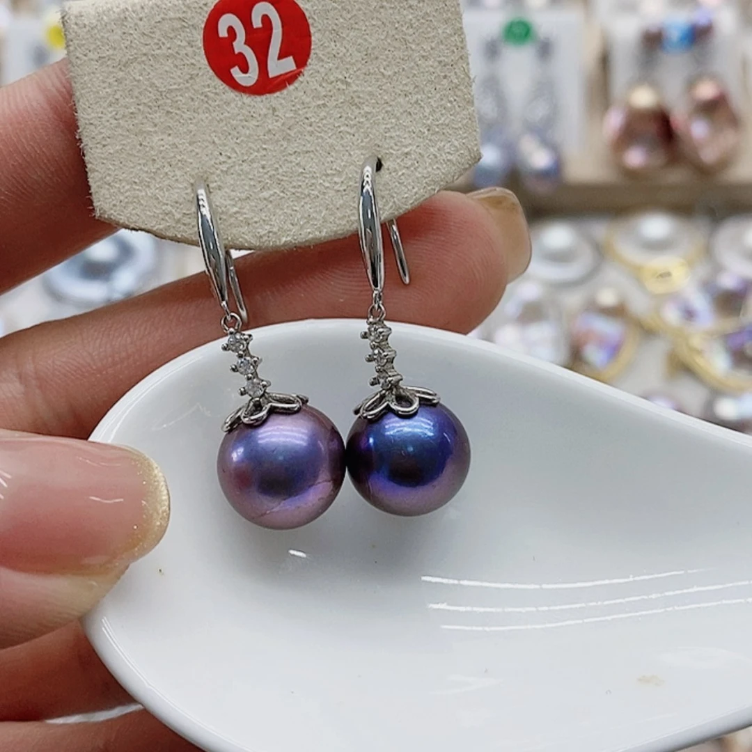 【闪购商品】淡水珍珠耳饰9K金镶嵌