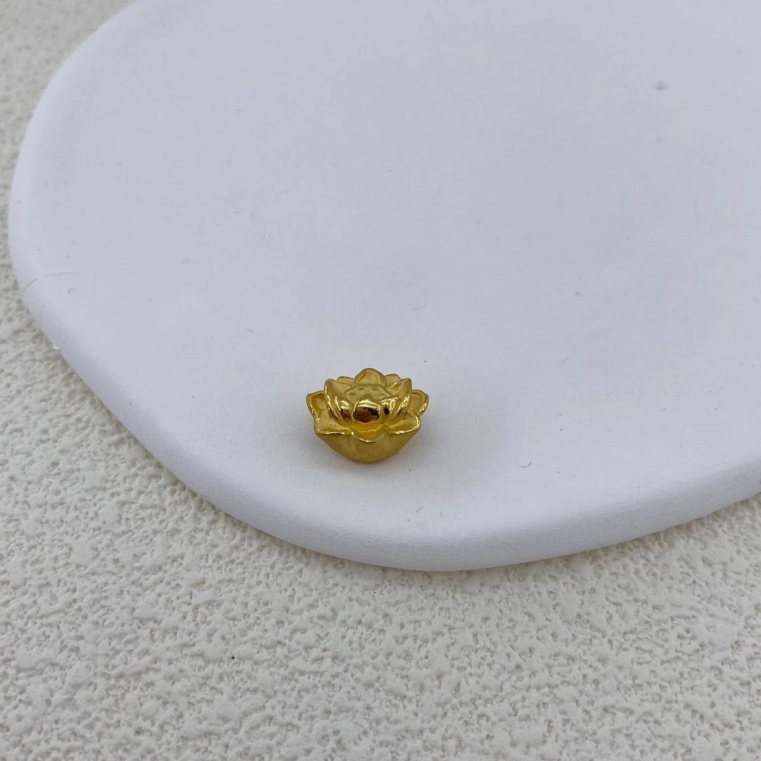 足金莲转运珠手串