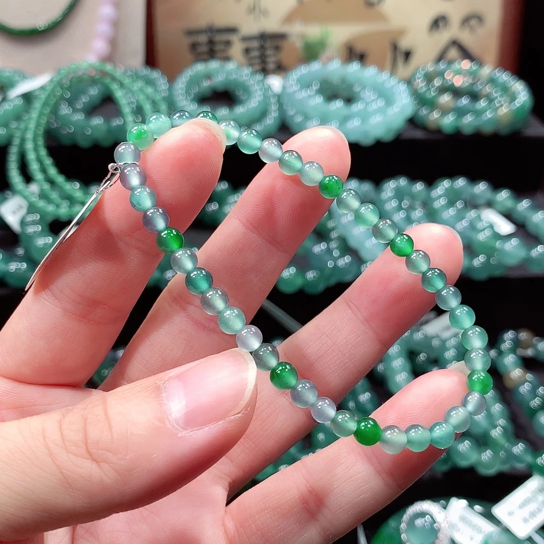 翡翠未镶嵌手链卡5