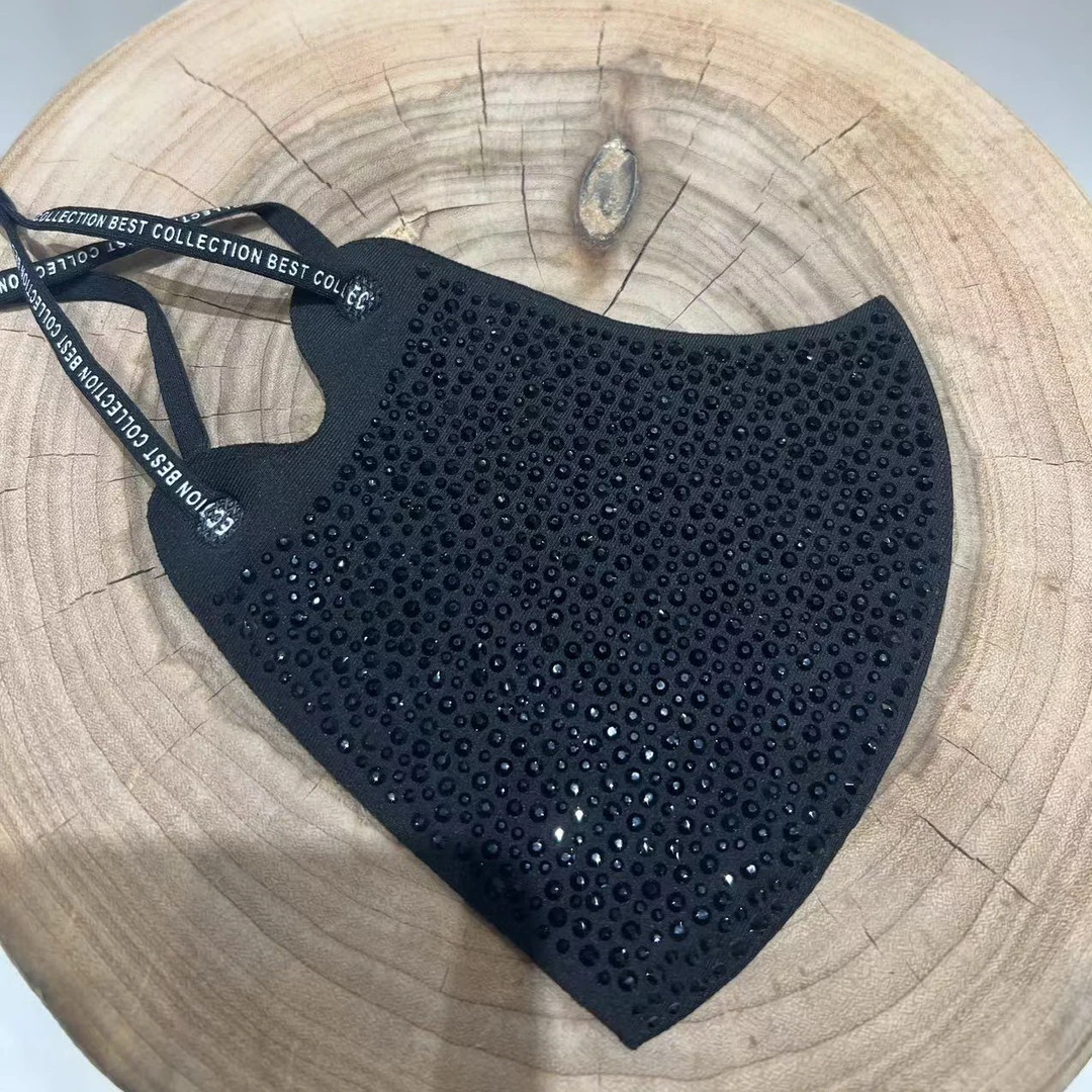 【W9100黑色星河璀璨钻】2025年春款新衣立体钻清新简约款