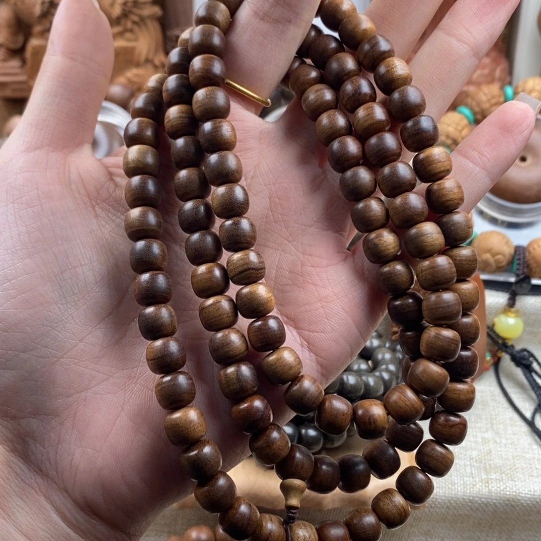 檀香木手串/手链迈索尔，老山檀香，焦糖0809微瑕