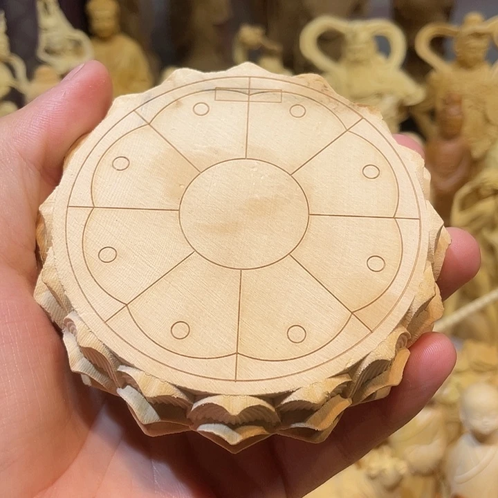 黄杨木瑕疵莲花座