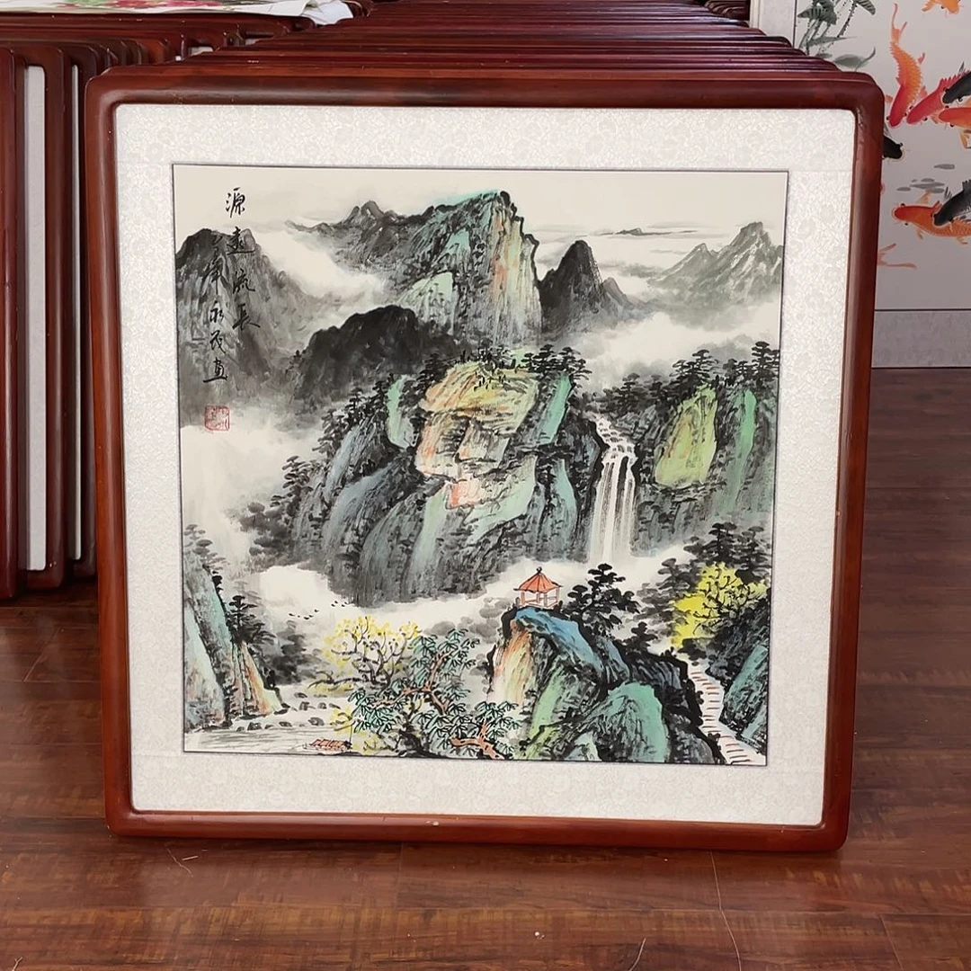 国画带框尺寸63*63厘米